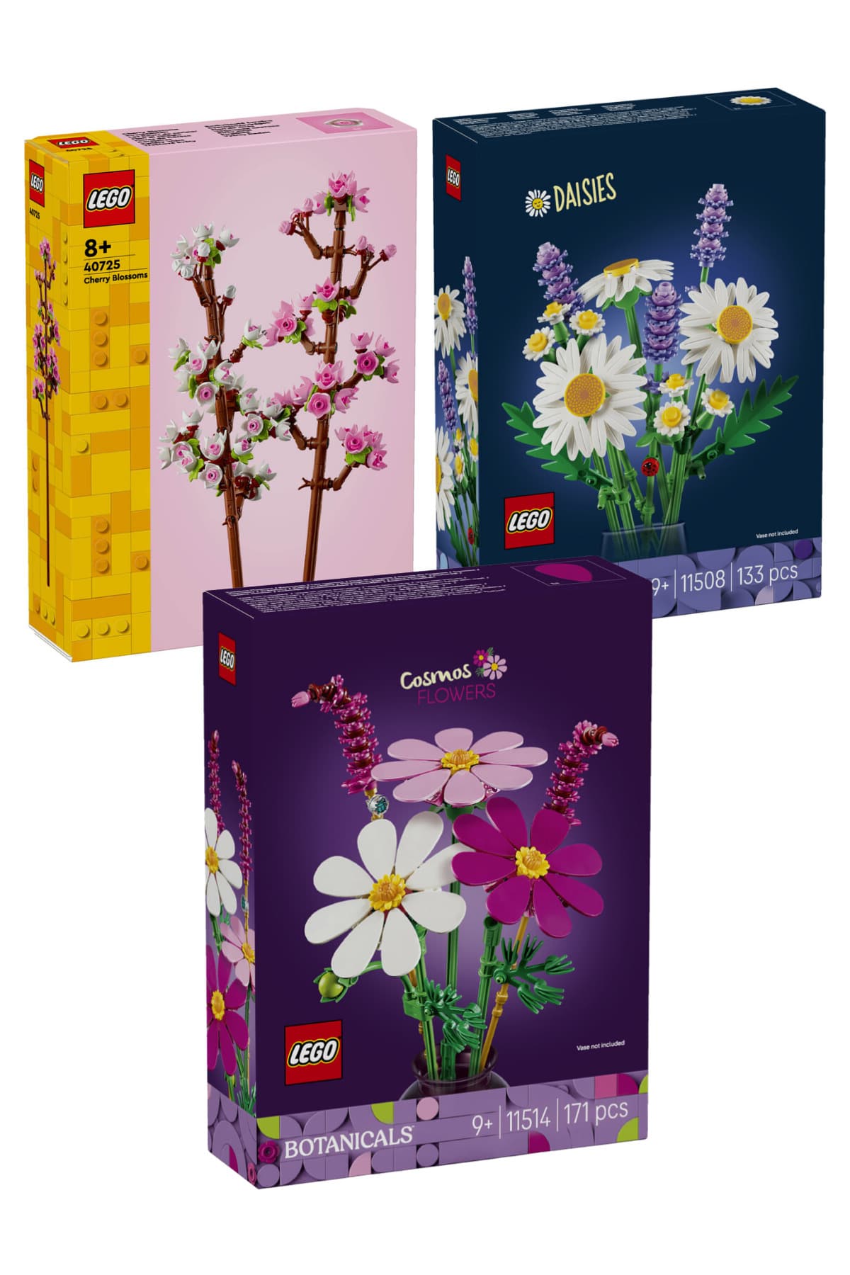 لگو Botanicals مجموعه گل 3 تایی مدل 11514، 11508، 40725 لگو Botanicals مجموعه گل 3 تایی مدل 11514، 11508، 40725