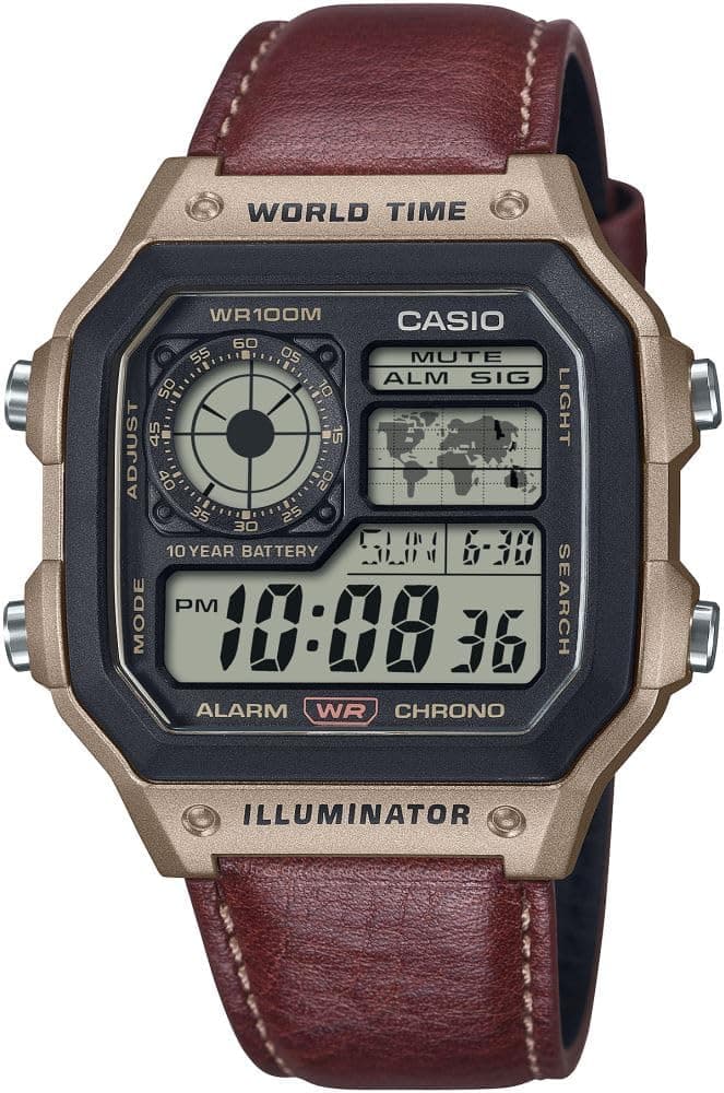 ساعت مچی مردانه Casio دیجیتال مشکی و رزگلد مدل AE-1200WHL-5AVDF ساعت مچی مردانه Casio دیجیتال مشکی و رزگلد مدل AE-1200WHL-5AVDF