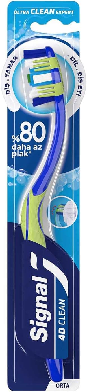 مسواک Signal Ultra Clean Expert 4D Clean متوسط 1+1 مسواک Signal Ultra Clean Expert 4D Clean متوسط 1+1