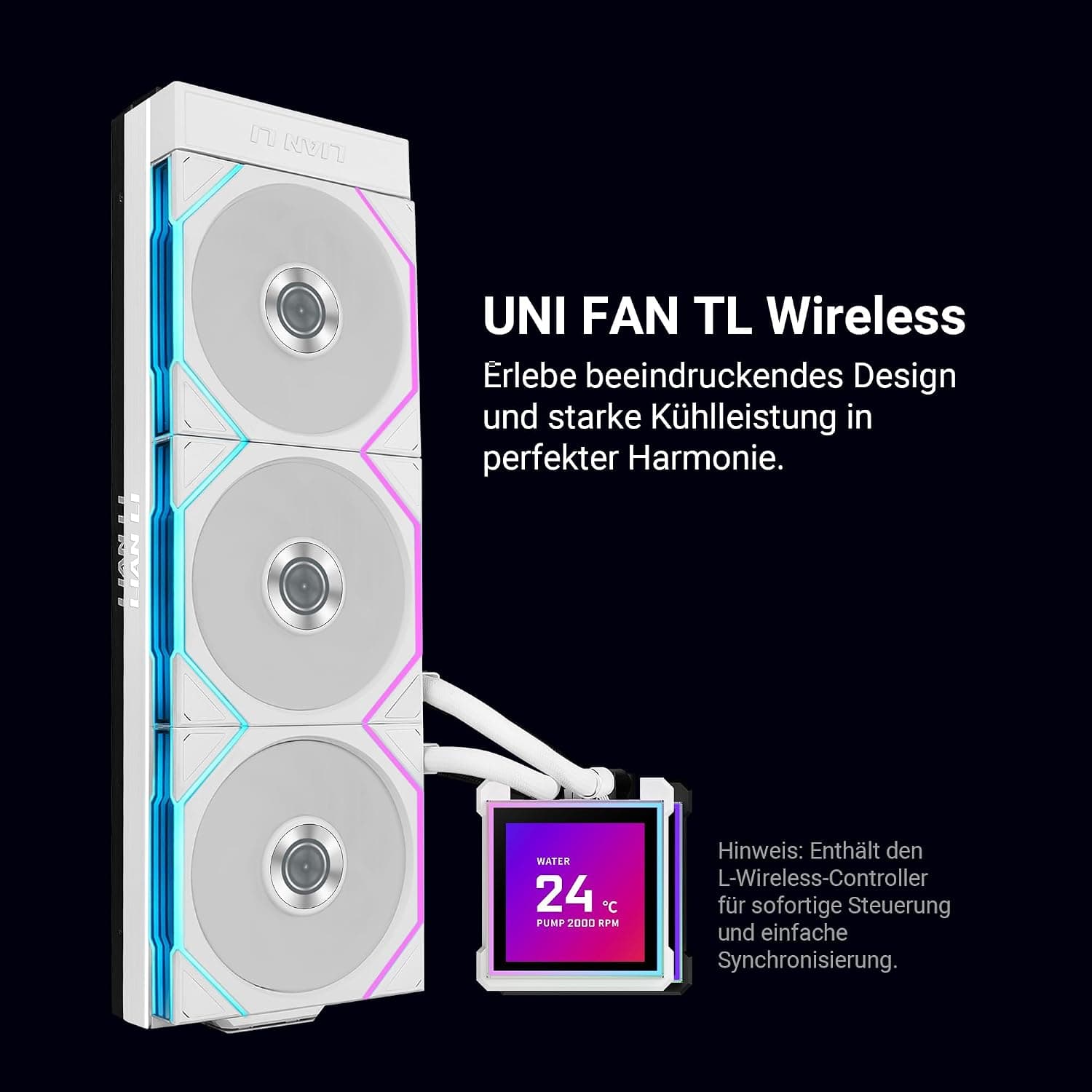 خنککننده CPU آل این وان Lian Li مدل HydroShift II LCD-S 360TL سفید خنککننده CPU آل این وان Lian Li مدل HydroShift II LCD-S 360TL سفید