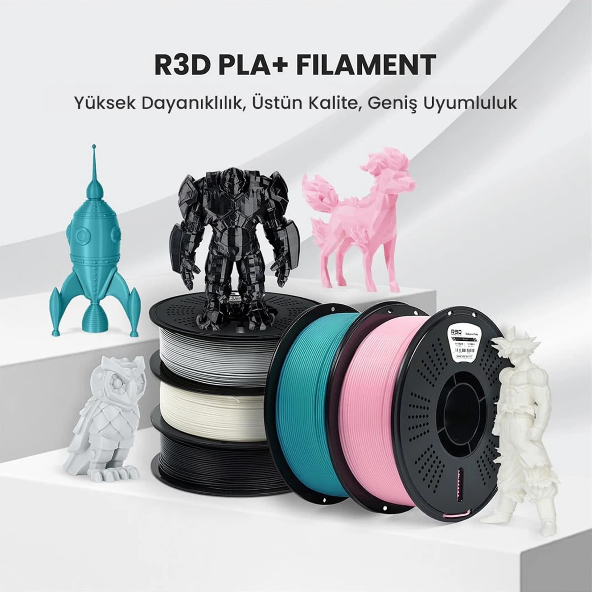 فیلامنت پرینتر سه بعدی R3D PLA+ رنگ سبز آلو فیلامنت پرینتر سه بعدی R3D PLA+ رنگ سبز آلو