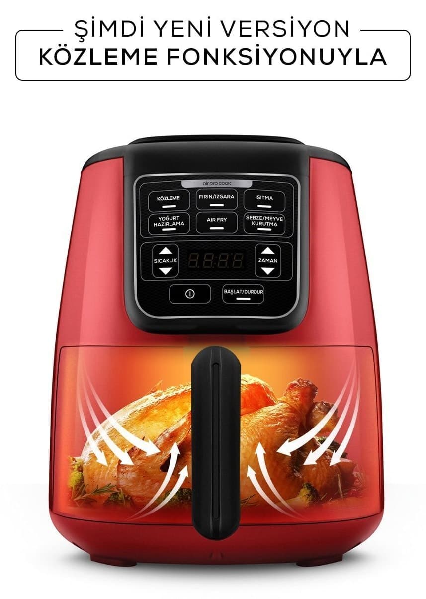 سرخکن هوایی Karaca Air Pro Cook Köz XL یاقوتی سرخکن هوایی Karaca Air Pro Cook Köz XL یاقوتی