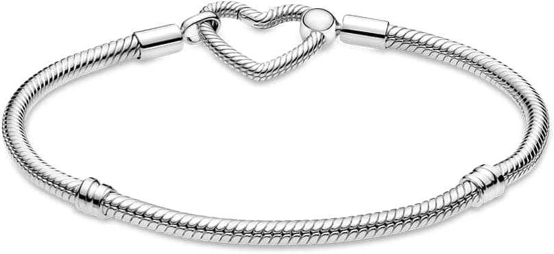 دستبند زنانه Pandora Moments با قفل قلبی و زنجیر Snake Chain دستبند زنانه Pandora Moments با قفل قلبی و زنجیر Snake Chain