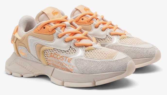 کفش اسنیکر زنانه Lacoste Neo نارنجی مدل L003 کفش اسنیکر زنانه Lacoste Neo نارنجی مدل L003