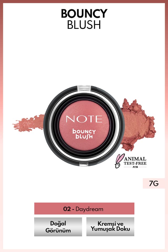 رژگونه کرمی و نرم Note Cosmetics مدل 02 Daydream رژگونه کرمی و نرم Note Cosmetics مدل 02 Daydream