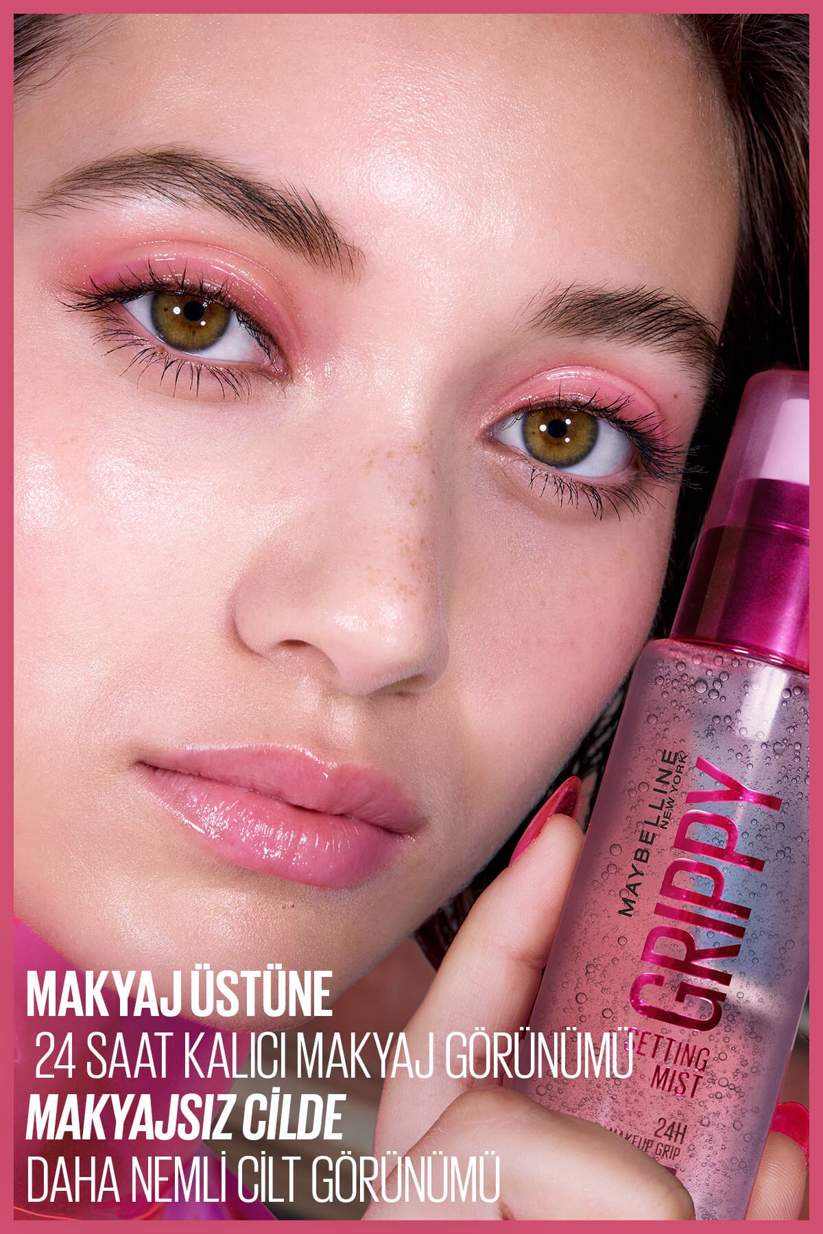 اسپری فیکسکننده آرایش Maybelline New York مدل Grippy با ماندگاری 24 ساعته، فرم میست اسپری فیکسکننده آرایش Maybelline New York مدل Grippy با ماندگاری 24 ساعته، فرم میست