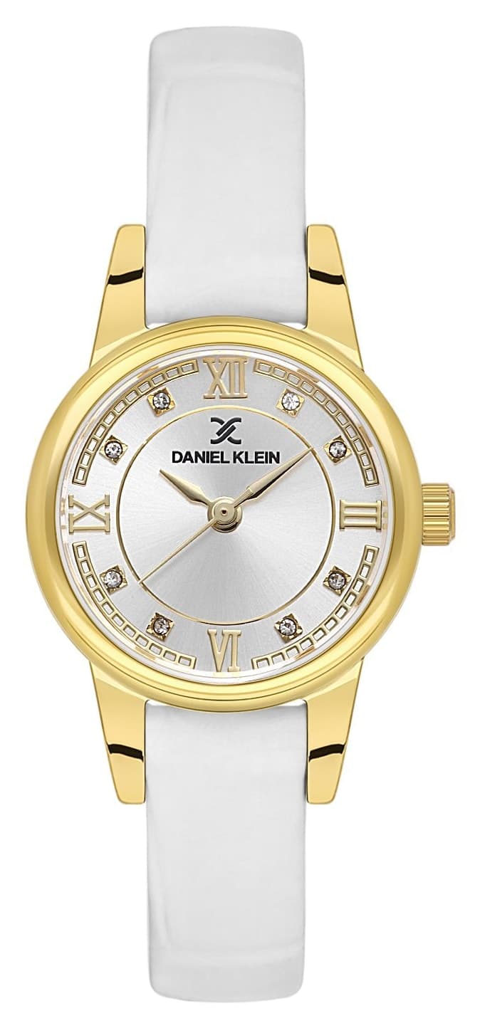 ساعت مچی زنانه Daniel Klein بند طلایی سفید 25 mm ساعت مچی زنانه Daniel Klein بند طلایی سفید 25 mm