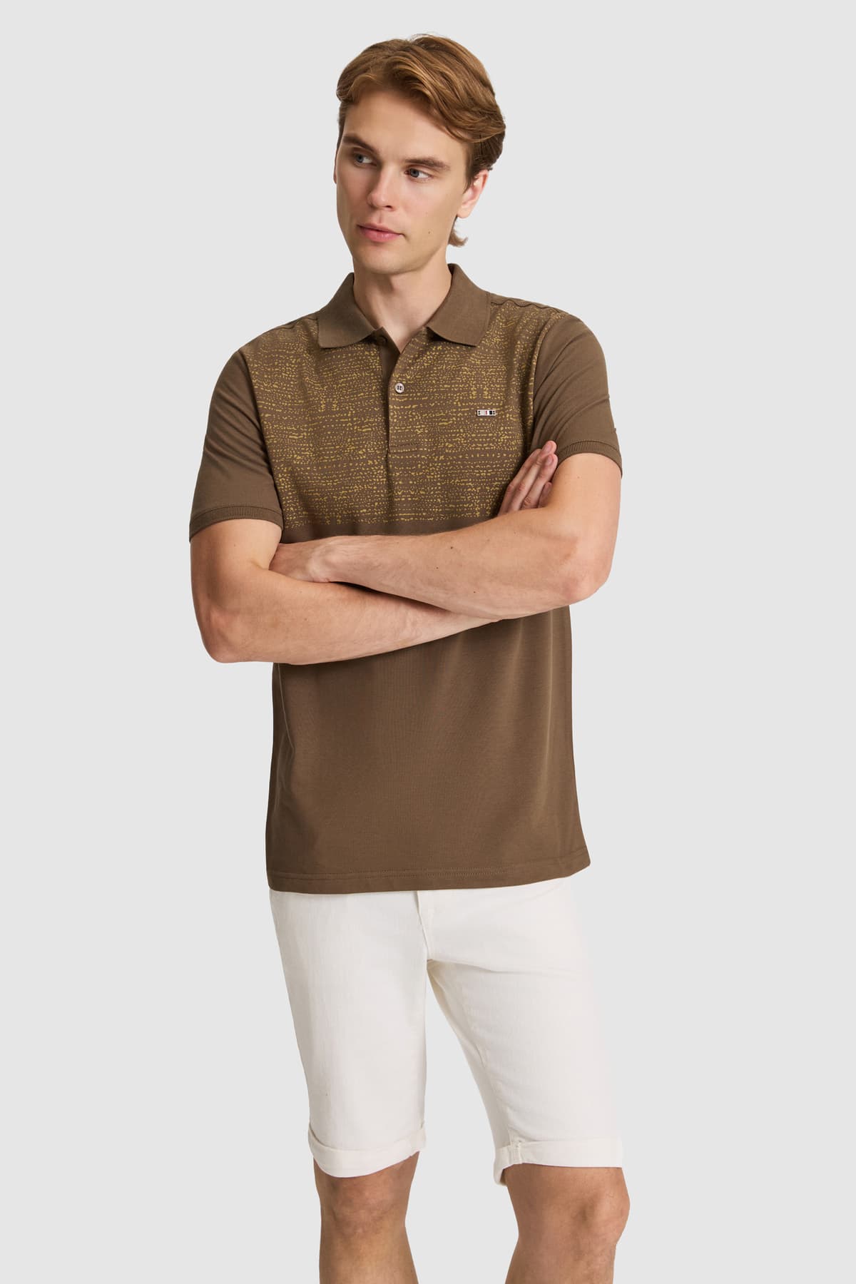 تیشرت مردانه U.S. Polo Assn. قهوهای فیت معمولی یقه پولو مدل 50326985-VR029 تیشرت مردانه U.S. Polo Assn. قهوهای فیت معمولی یقه پولو مدل 50326985-VR029