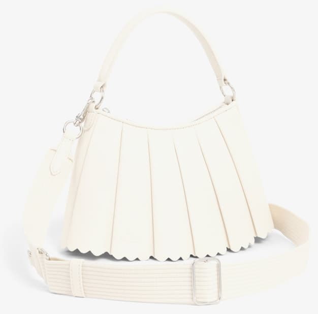 کیف دوشی زنانه Lacoste چرمی سفید کوچک مدل Lenglen کیف دوشی زنانه Lacoste چرمی سفید کوچک مدل Lenglen