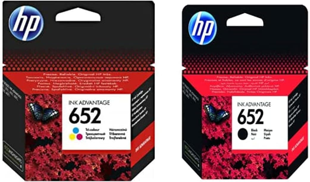 کارتریج جوهر مشکی و سهرنگ HP مدل F6v24ae 652 و F6v25ae 652 کارتریج جوهر مشکی و سهرنگ HP مدل F6v24ae 652 و F6v25ae 652