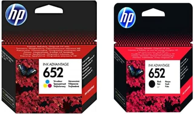 کارتریج جوهر مشکی و سهرنگ HP مدل F6v24ae 652 و F6v25ae 652 کارتریج جوهر مشکی و سهرنگ HP مدل F6v24ae 652 و F6v25ae 652