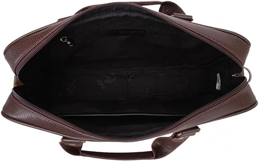 کیف لپتاپ و اسناد U.S. POLO ASSN با بند شانهای قهوهای مدل 6753-6752 کیف لپتاپ و اسناد U.S. POLO ASSN با بند شانهای قهوهای مدل 6753-6752