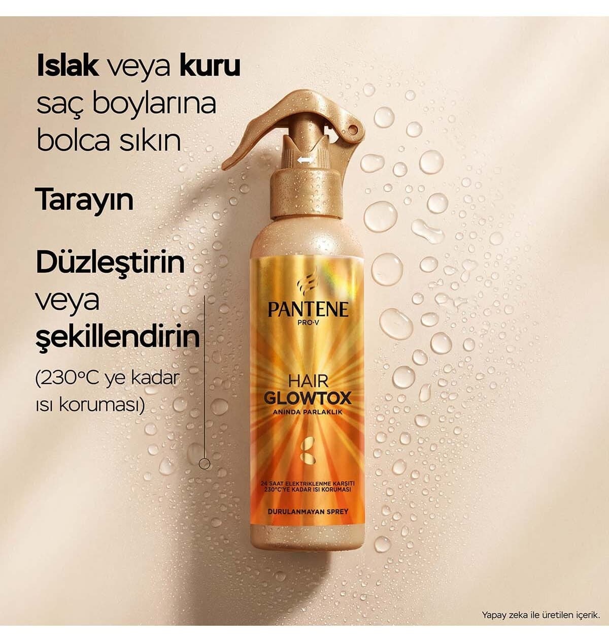 اسپری مو Pantene مدل Hair Glowtox ضد وز، براقکننده و محافظ حرارت 200ml اسپری مو Pantene مدل Hair Glowtox ضد وز، براقکننده و محافظ حرارت 200ml