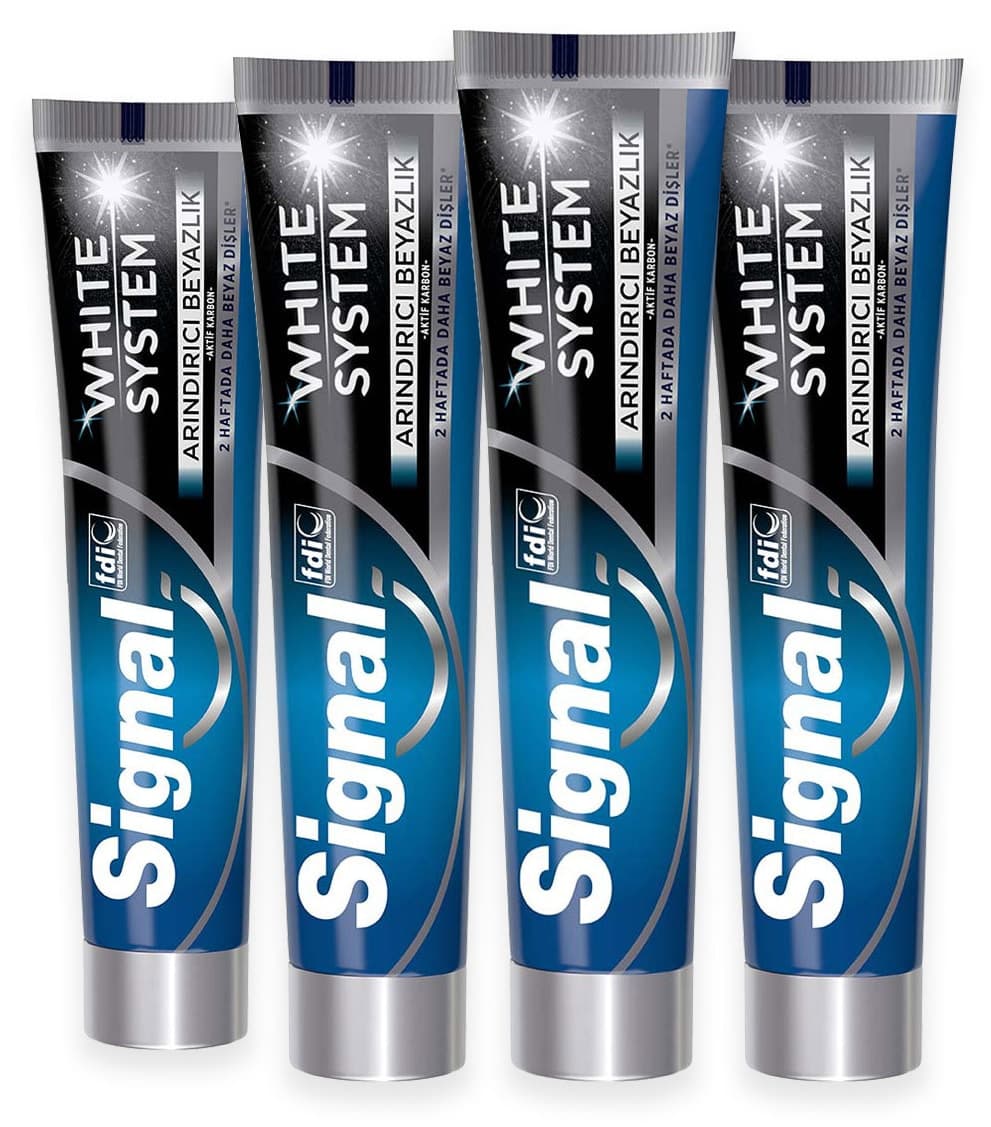 خمیردندان Signal White System سفیدکننده 75 Mlx4 خمیردندان Signal White System سفیدکننده 75 Mlx4