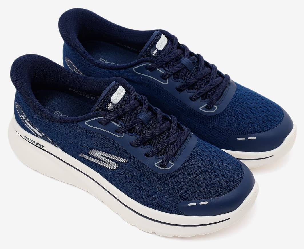 کفش پیادهروی زنانه Skechers GO WALK ARCH FIT N-JOY رنگ سرمهای/سفید مدل 125840TK NVW کفش پیادهروی زنانه Skechers GO WALK ARCH FIT N-JOY رنگ سرمهای/سفید مدل 125840TK NVW