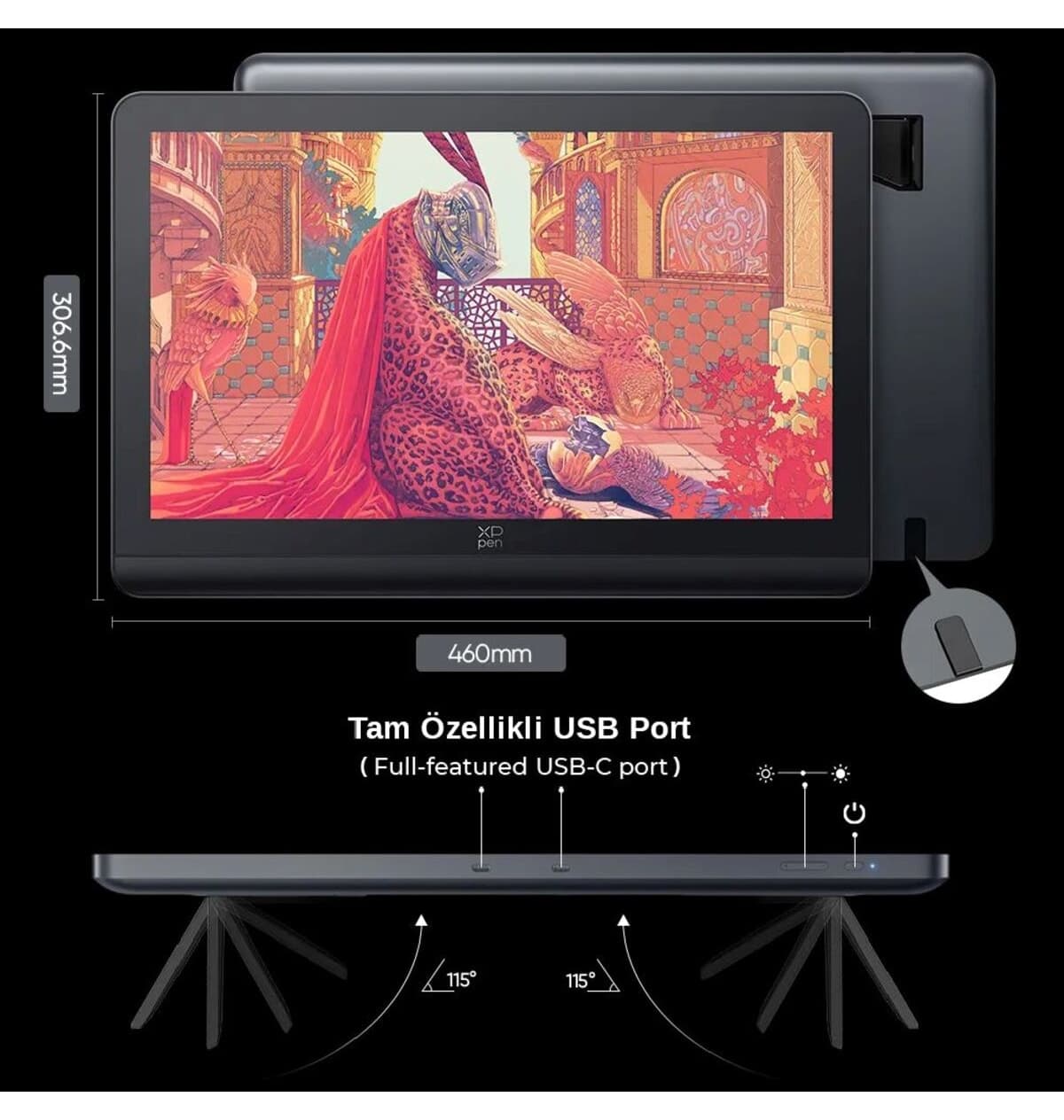 تبلت گرافیکی XP-Pen 4K مدل Artist Pro 19 Gen 2 Dual 16K تبلت گرافیکی XP-Pen 4K مدل Artist Pro 19 Gen 2 Dual 16K