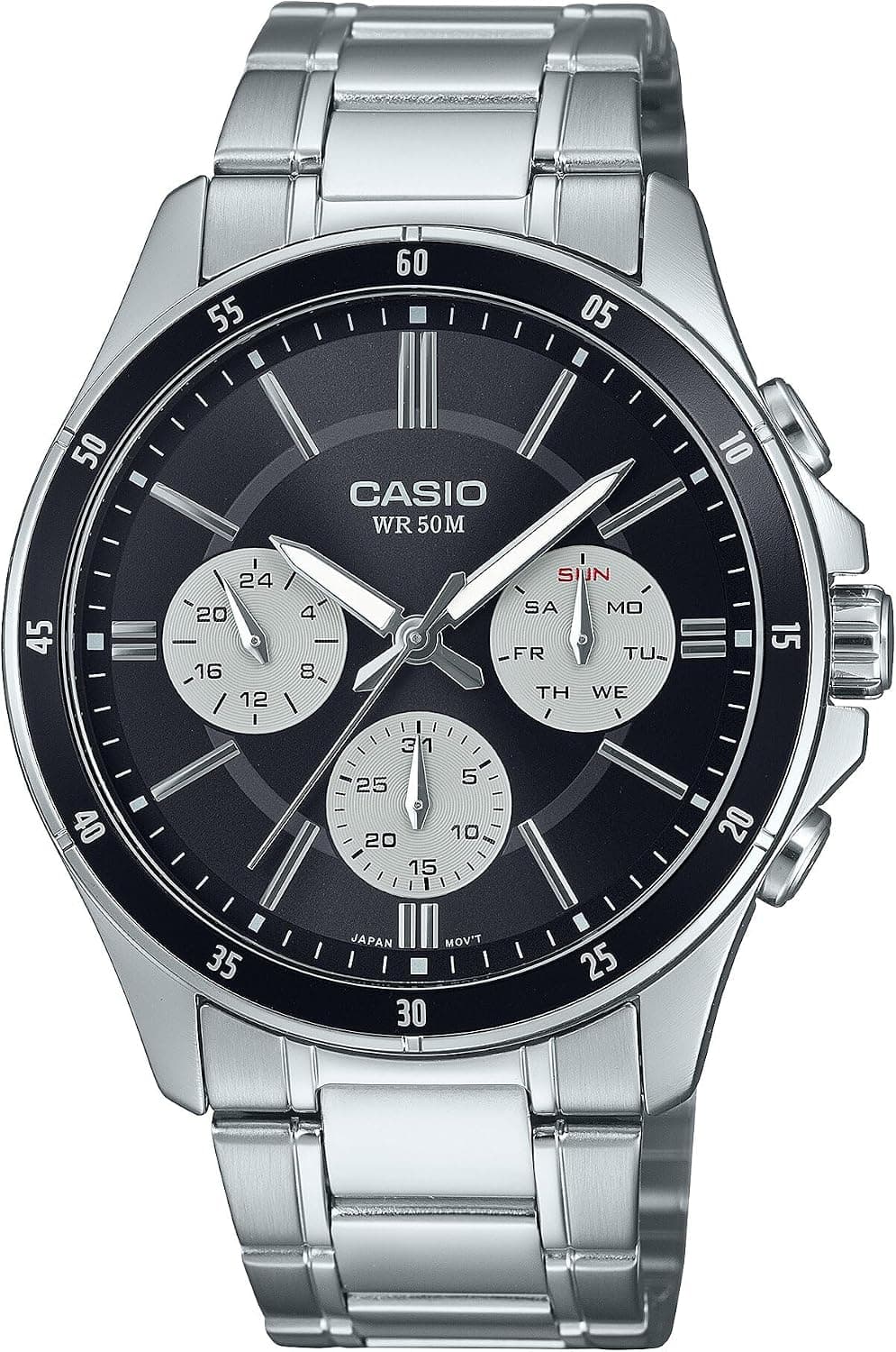 ساعت مچی مردانه Casio آنالوگ استاندارد خاکستری-مشکی مدل MTP-1374D-1A3VDF ساعت مچی مردانه Casio آنالوگ استاندارد خاکستری-مشکی مدل MTP-1374D-1A3VDF