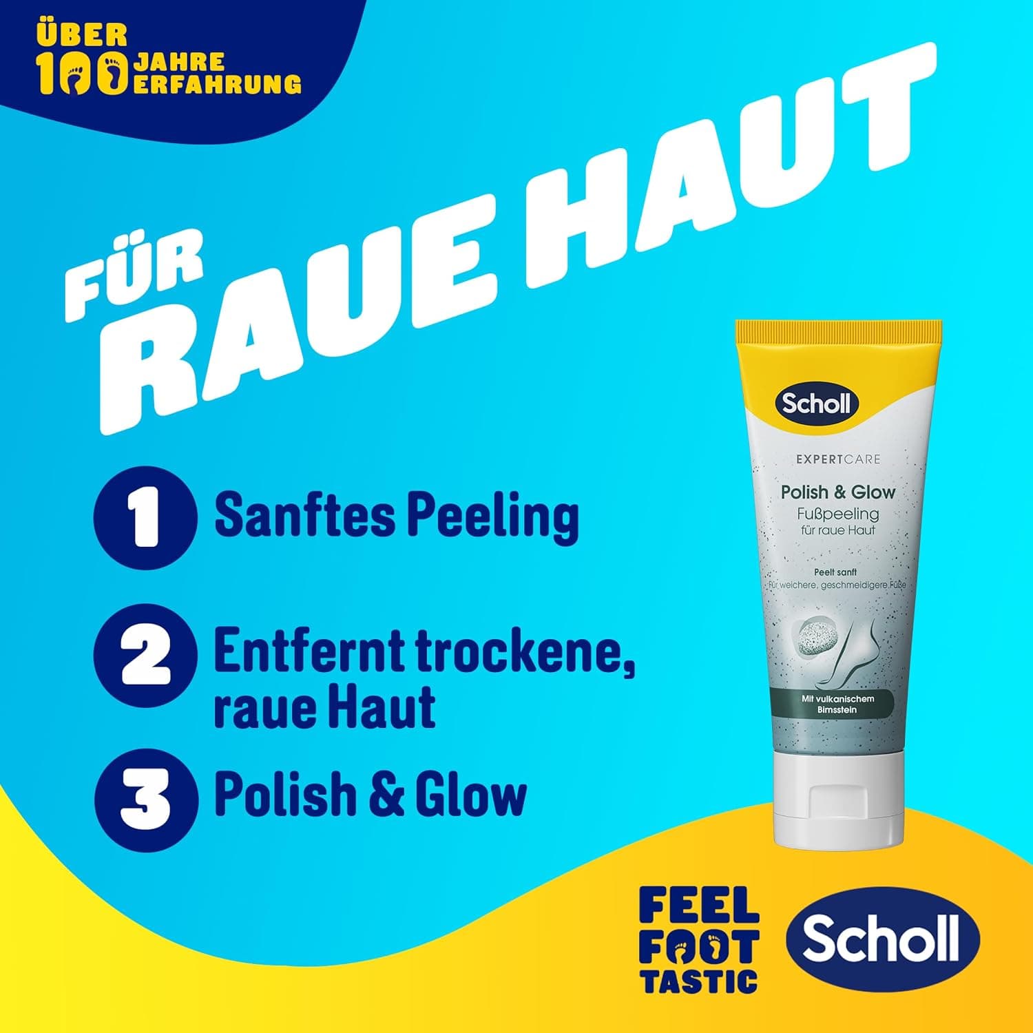 پیلینگ پا ضد میخچه Dr. Scholl's Expertcare با سنگ پامیس طبیعی 1 x 75 ml پیلینگ پا ضد میخچه Dr. Scholl's Expertcare با سنگ پامیس طبیعی 1 x 75 ml