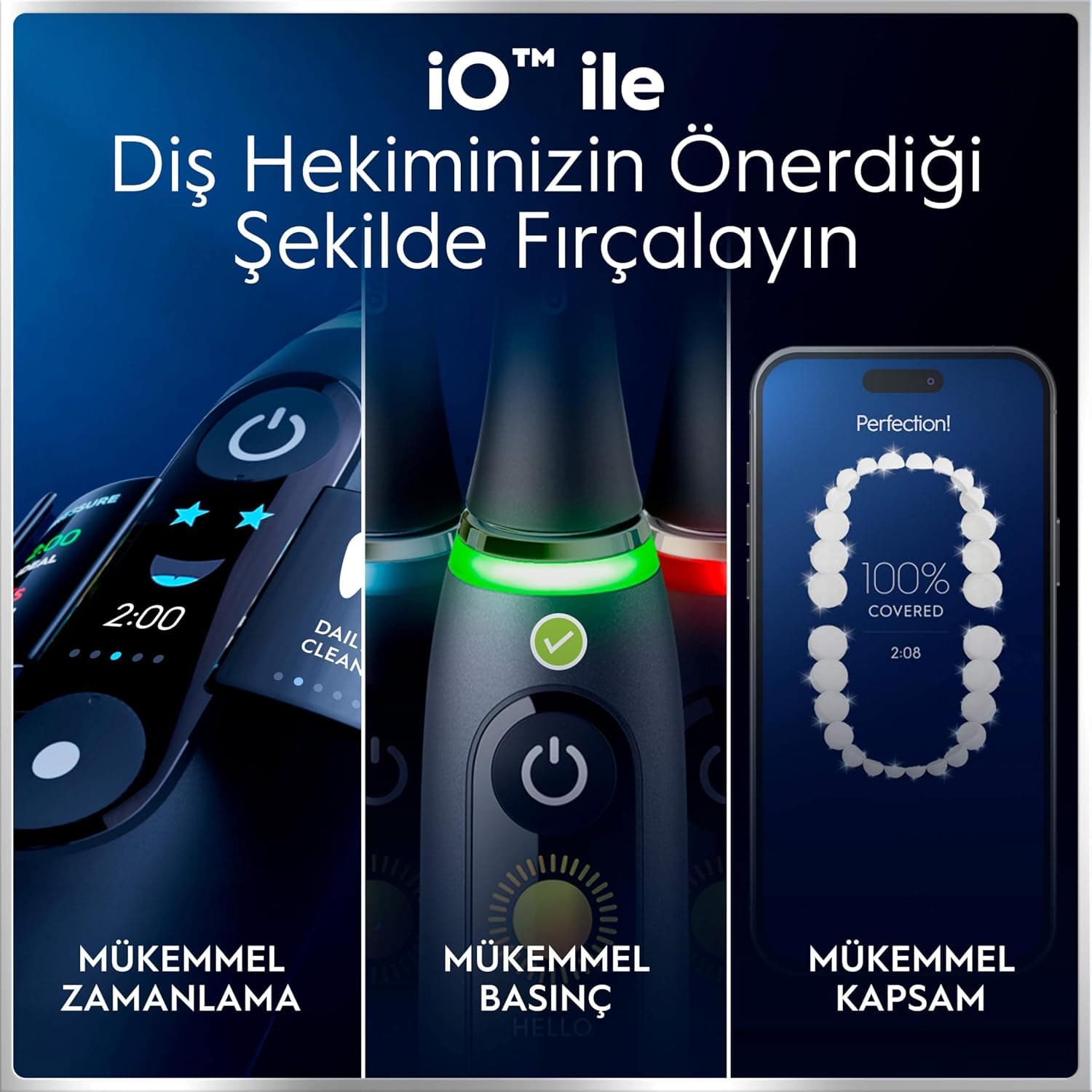 مسواک برقی Oral-B مشکی مدل iO6 همراه با 2 سری، کیف مسافرتی و محفظه سری یدک مسواک برقی Oral-B مشکی مدل iO6 همراه با 2 سری، کیف مسافرتی و محفظه سری یدک