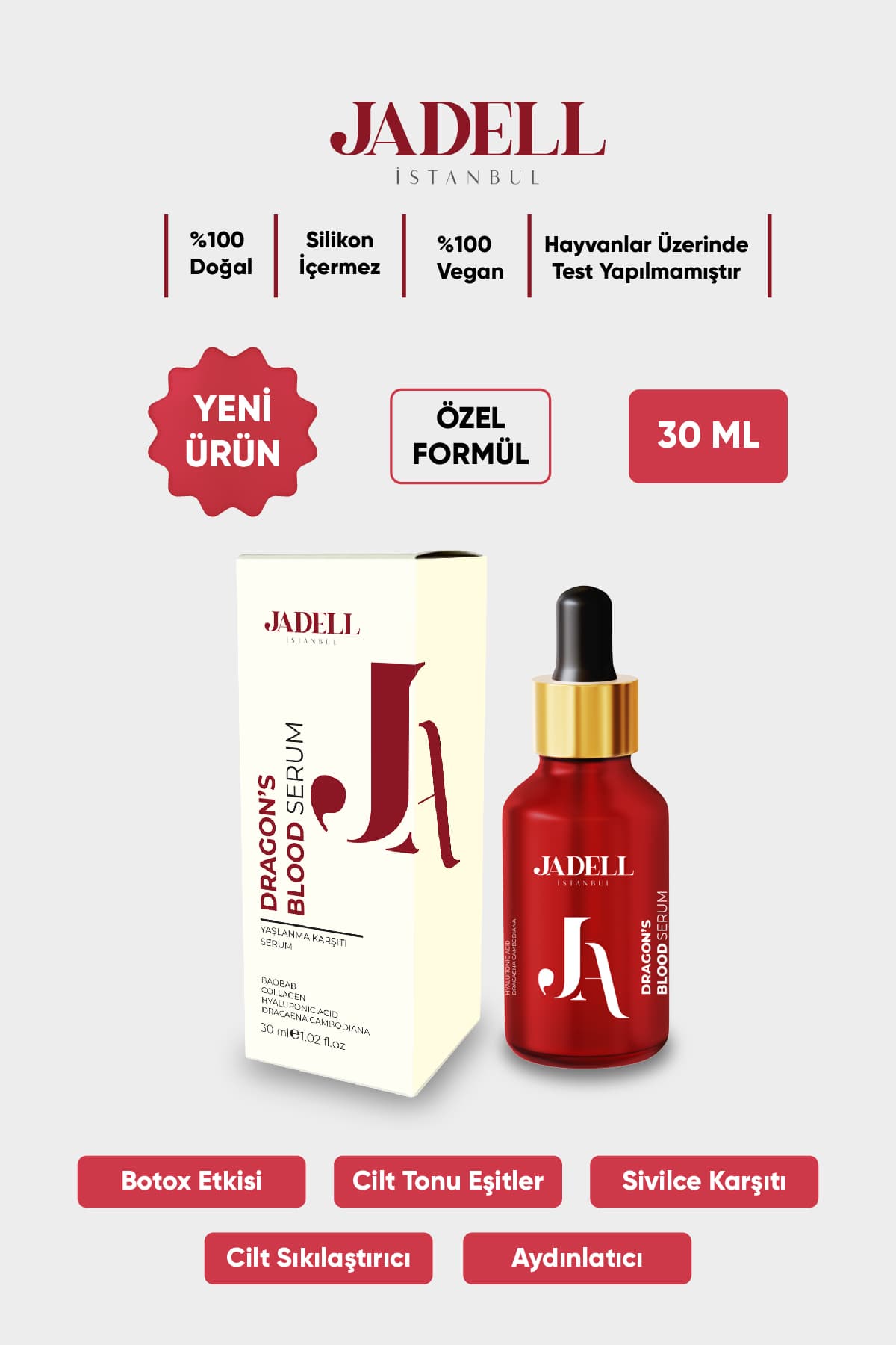 سرم صورت JADELL با اثر بوتاکس Dragon's حجم 30 ml سرم صورت JADELL با اثر بوتاکس Dragon's حجم 30 ml