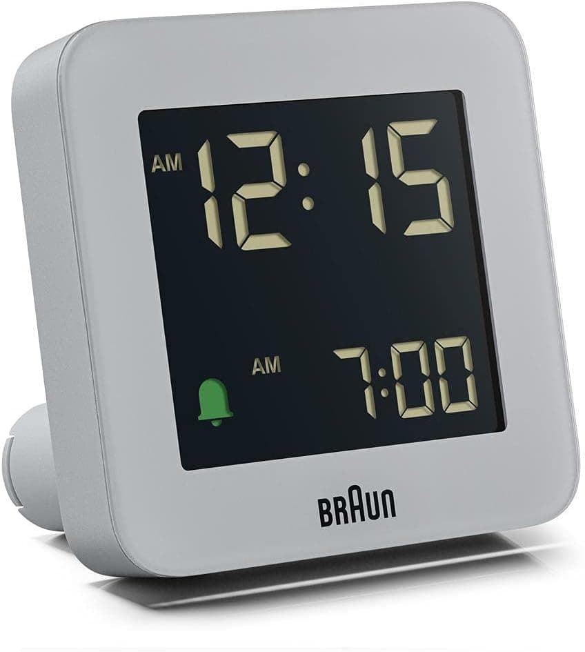 ساعت دیجیتال Braun Crescence مشکی با تعویق زنگ، LCD منفی، تنظیم سریع مدل BC09B ساعت دیجیتال Braun Crescence مشکی با تعویق زنگ، LCD منفی، تنظیم سریع مدل BC09B