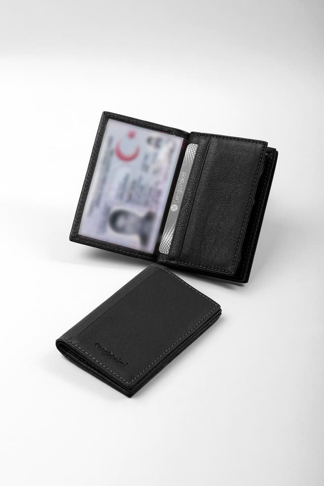 کیف کارتی مردانه Cengiz Pakel چرم طبیعی مشکی مدل 2305t کیف کارتی مردانه Cengiz Pakel چرم طبیعی مشکی مدل 2305t