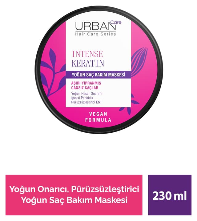 ماسک مراقبت عمیق مو Urban Care برای موهای بسیار آسیبدیده با کراتین 230ml وگان ماسک مراقبت عمیق مو Urban Care برای موهای بسیار آسیبدیده با کراتین 230ml وگان