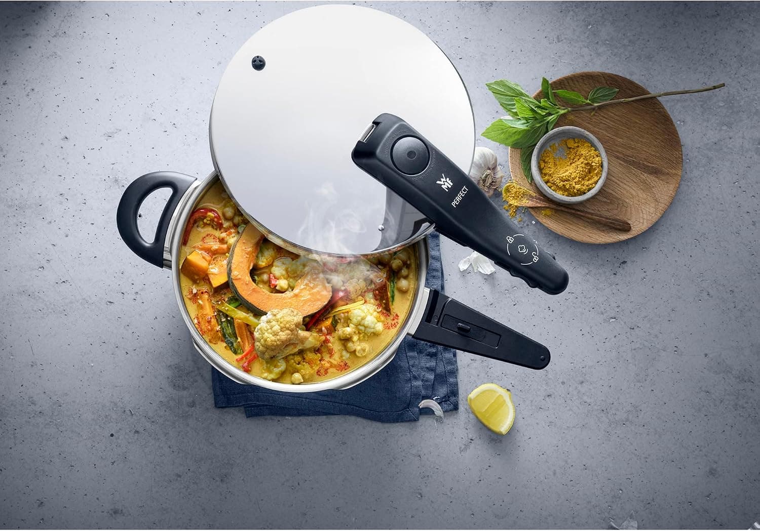زودپز WMF Perfect One Pot 4,5 L القایی Cromargan زودپز WMF Perfect One Pot 4,5 L القایی Cromargan