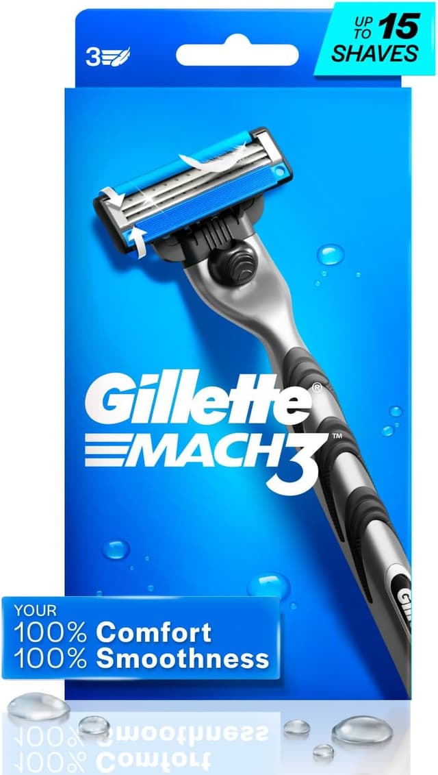 ماشین اصلاح مردانه Gillette مدل Mach3 با تیغ جدید 1 عددی ماشین اصلاح مردانه Gillette مدل Mach3 با تیغ جدید 1 عددی