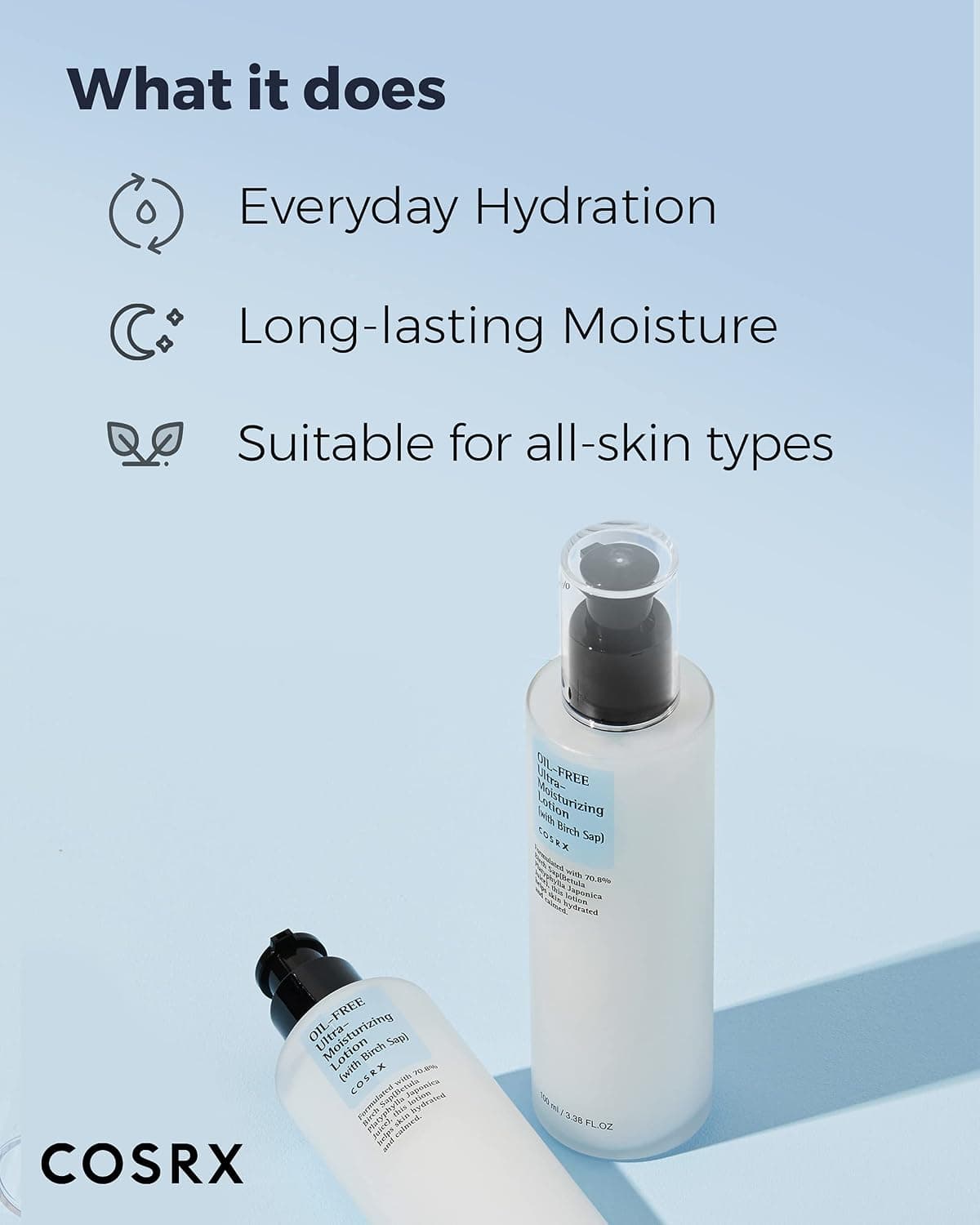 لوسیون فوق مرطوب کننده COSRX بدون روغن با آب توس 100ml لوسیون فوق مرطوب کننده COSRX بدون روغن با آب توس 100ml