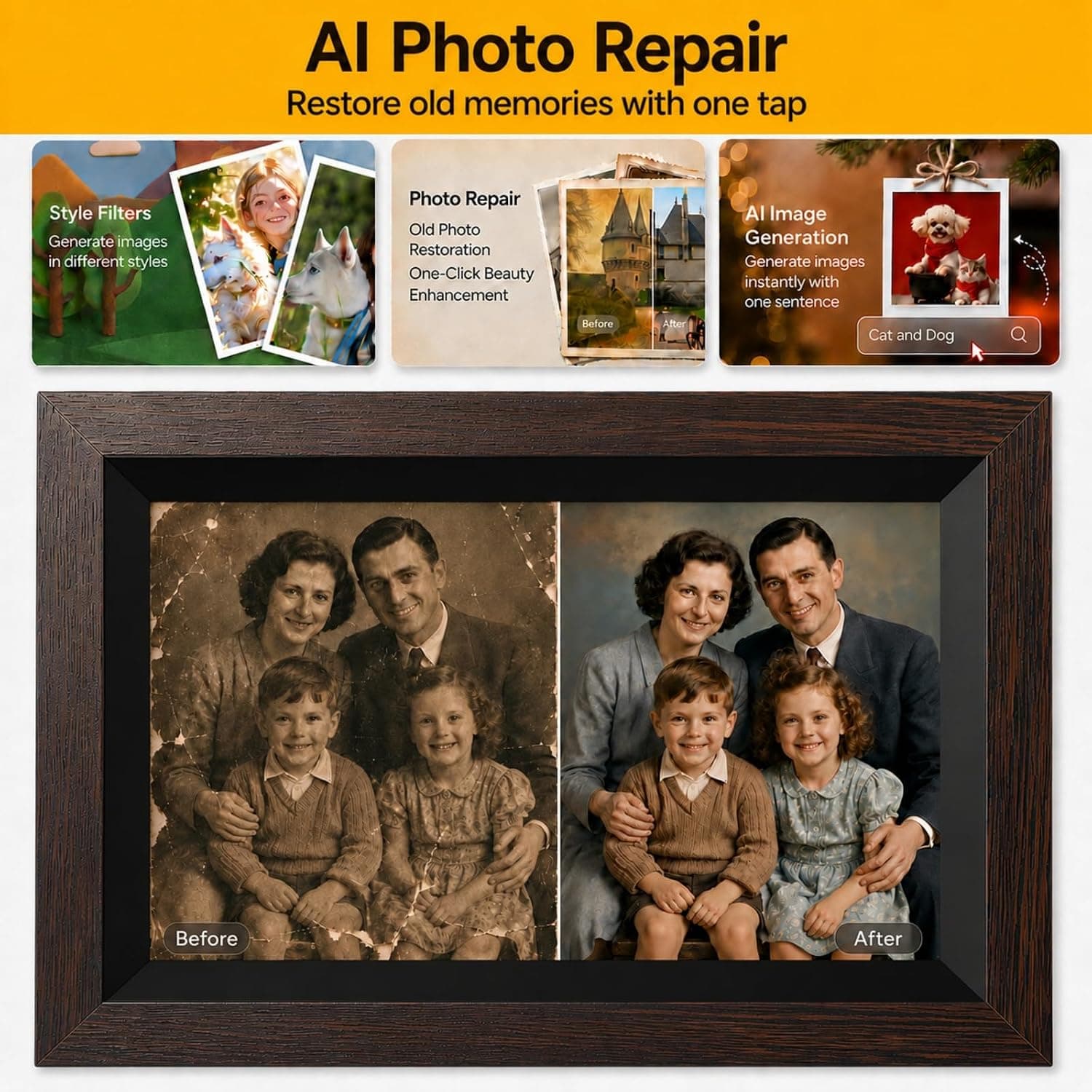 قاب عکس دیجیتال KODAK 10.1 اینچ وایفای 32GB صفحه لمسی IPS 1280x800 قاب عکس دیجیتال KODAK 10.1 اینچ وایفای 32GB صفحه لمسی IPS 1280x800