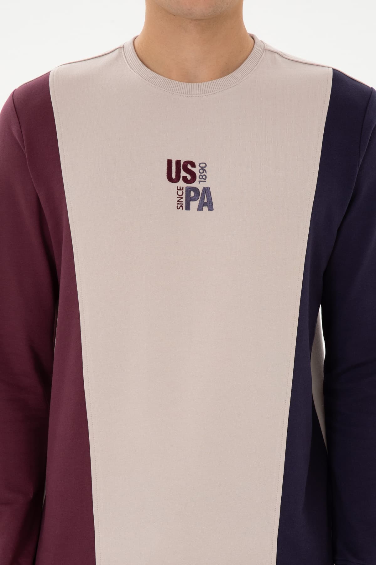 سویشرت مردانه U.S. Polo Assn. یقهگرد نازک فیت معمولی سنگی مدل 50316379-VR049 سویشرت مردانه U.S. Polo Assn. یقهگرد نازک فیت معمولی سنگی مدل 50316379-VR049