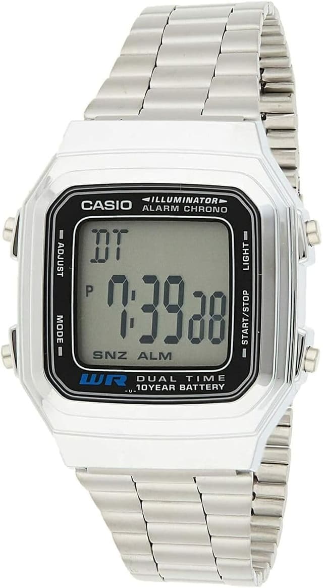 ساعت مچی مردانه Casio دیجیتال رترو خاکستری مدل A178WA-1ADF ساعت مچی مردانه Casio دیجیتال رترو خاکستری مدل A178WA-1ADF