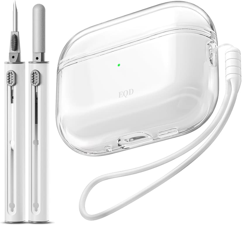 قاب محافظ BAQIEJY شفاف نرم ضدضربه سفید مدل AirPods Pro 3 قاب محافظ BAQIEJY شفاف نرم ضدضربه سفید مدل AirPods Pro 3