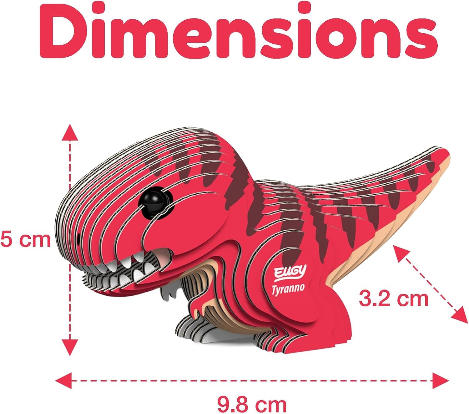 کیت کاردستی سهبعدی EUGY مدل Tyrannosaurus کیت کاردستی سهبعدی EUGY مدل Tyrannosaurus