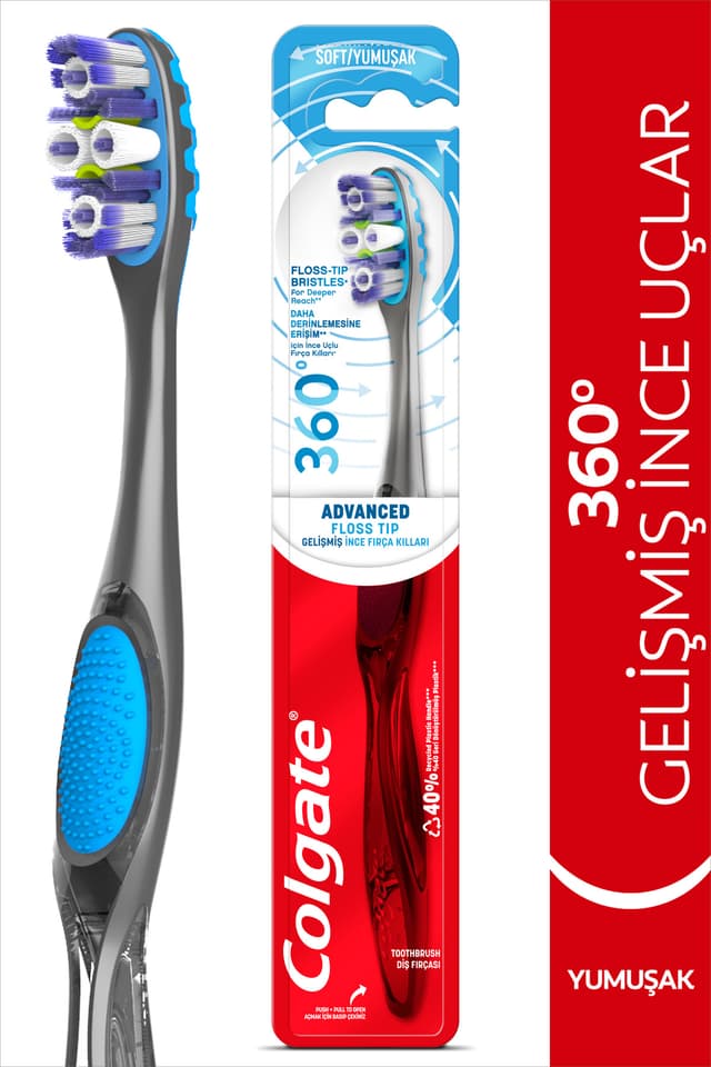 مسواک Colgate مدل 360 با محافظت ۴ جهته و برس نرم مسواک Colgate مدل 360 با محافظت ۴ جهته و برس نرم