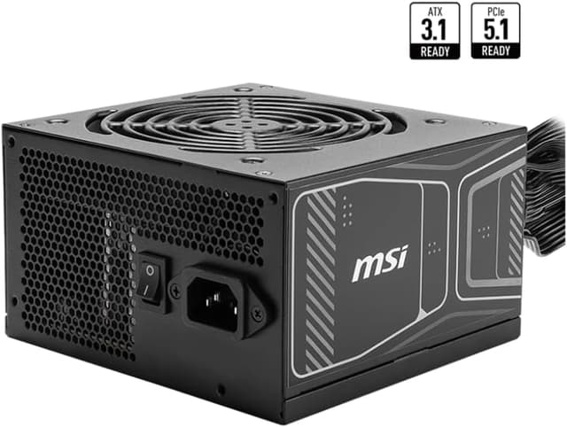 منبع تغذیه کامپیوتر MSI 750W 80+ GOLD مدل MAG A750GN PCIE5 منبع تغذیه کامپیوتر MSI 750W 80+ GOLD مدل MAG A750GN PCIE5