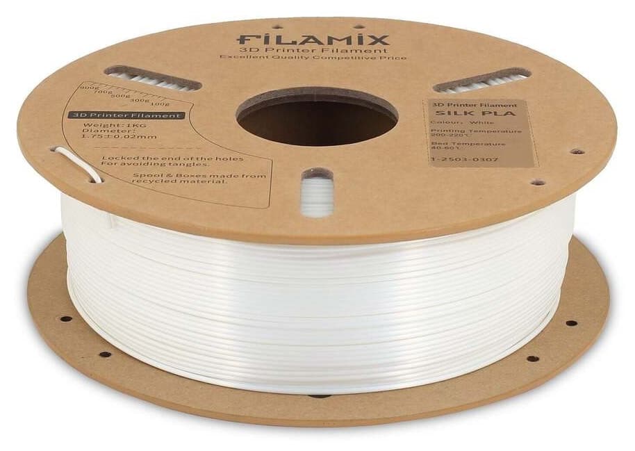 فیلامنت پرینتر سه بعدی FİLAMİX PLA+ سفید 1.75mm 1000gr فیلامنت پرینتر سه بعدی FİLAMİX PLA+ سفید 1.75mm 1000gr