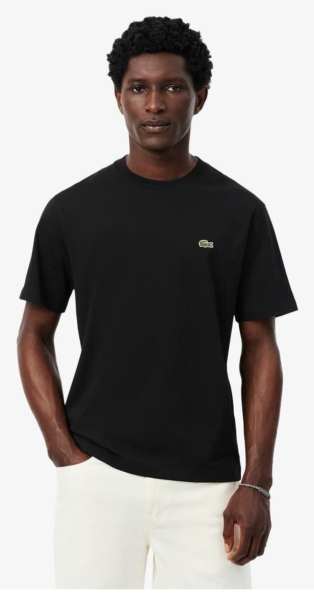 تیشرت مردانه Lacoste یقه گرد فیت کلاسیک مشکی تیشرت مردانه Lacoste یقه گرد فیت کلاسیک مشکی