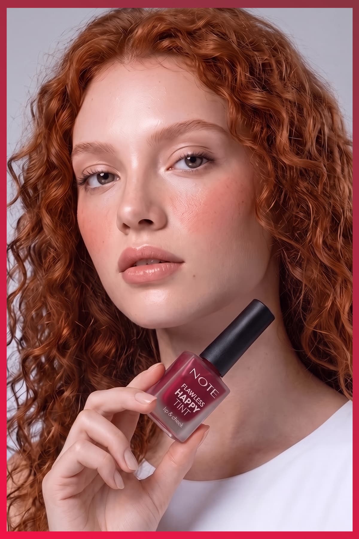 تینت لب و گونه مایع Note Cosmetics Flawless Happy Tint شماره 03 صورتی تینت لب و گونه مایع Note Cosmetics Flawless Happy Tint شماره 03 صورتی