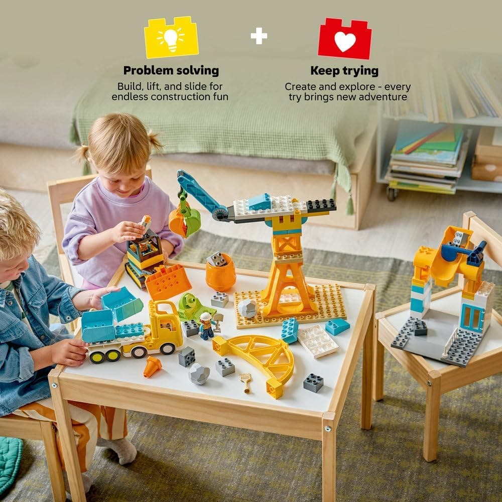 لگو DUPLO کارگاه ساختمانی و وسایل نقلیه 3 in 1 مدل 10476 لگو DUPLO کارگاه ساختمانی و وسایل نقلیه 3 in 1 مدل 10476