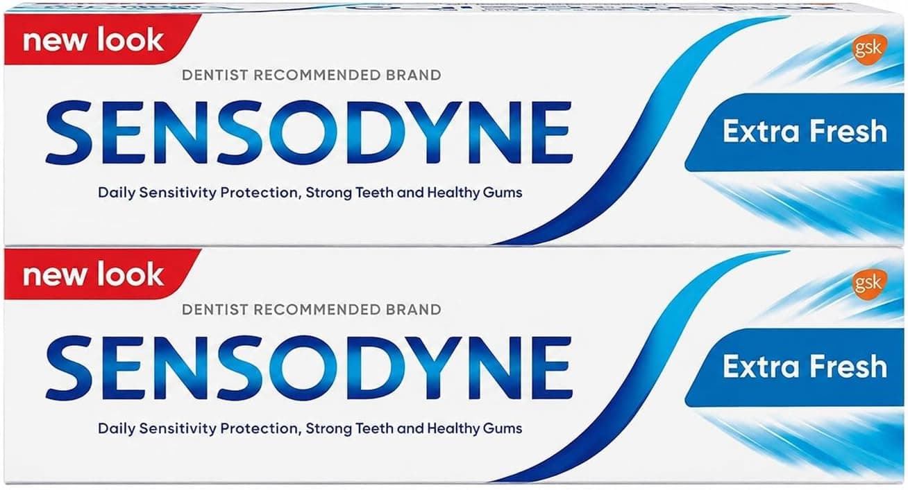 خمیر دندان Sensodyne مدل Extra Fresh بسته ۲ عددی 75ml خمیر دندان Sensodyne مدل Extra Fresh بسته ۲ عددی 75ml