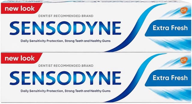 خمیر دندان Sensodyne مدل Extra Fresh بسته ۲ عددی 75ml خمیر دندان Sensodyne مدل Extra Fresh بسته ۲ عددی 75ml