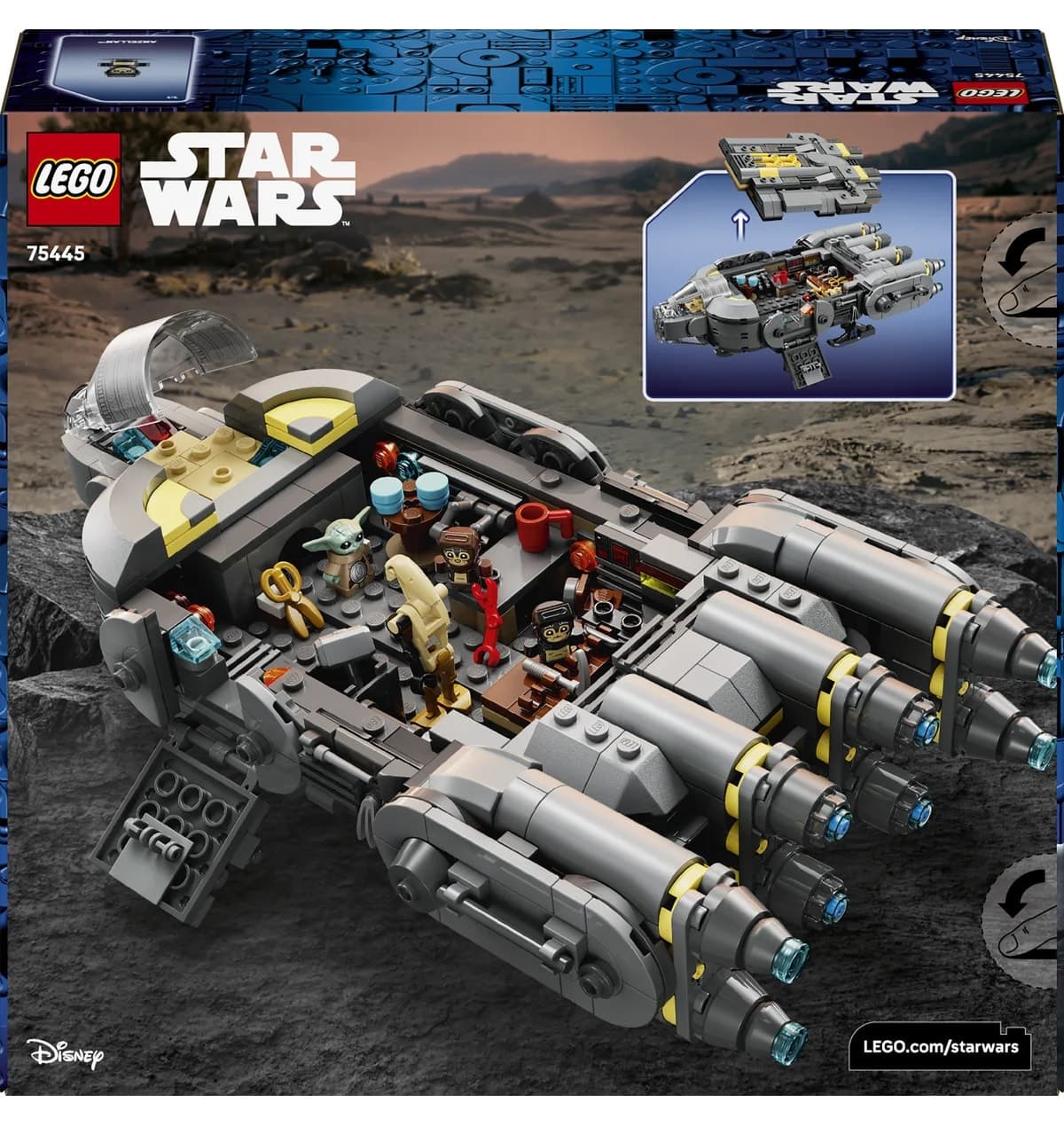 لگو Star Wars Mandalorian و Grogu Anzellan Starship مدل 75445 لگو Star Wars Mandalorian و Grogu Anzellan Starship مدل 75445