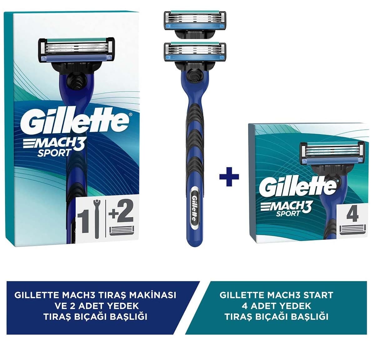 خودتراش Gillette Mach3 Start، 2 تیغ یدک و سری یدک Mach3 Start x 4 خودتراش Gillette Mach3 Start، 2 تیغ یدک و سری یدک Mach3 Start x 4