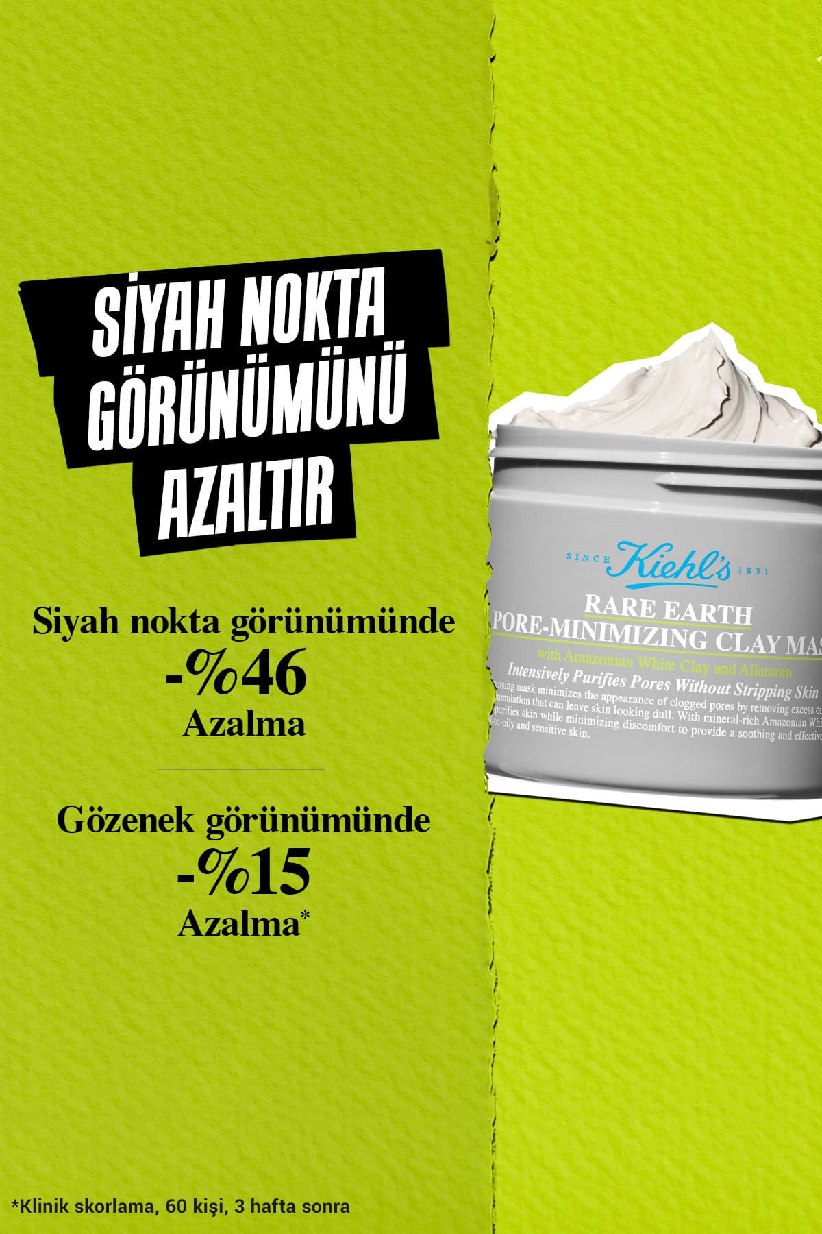 ماسک خاک رس Kiehl's Rare Earth برای پاکسازی عمیق و کاهش ظاهر منافذ 125 ml ماسک خاک رس Kiehl's Rare Earth برای پاکسازی عمیق و کاهش ظاهر منافذ 125 ml