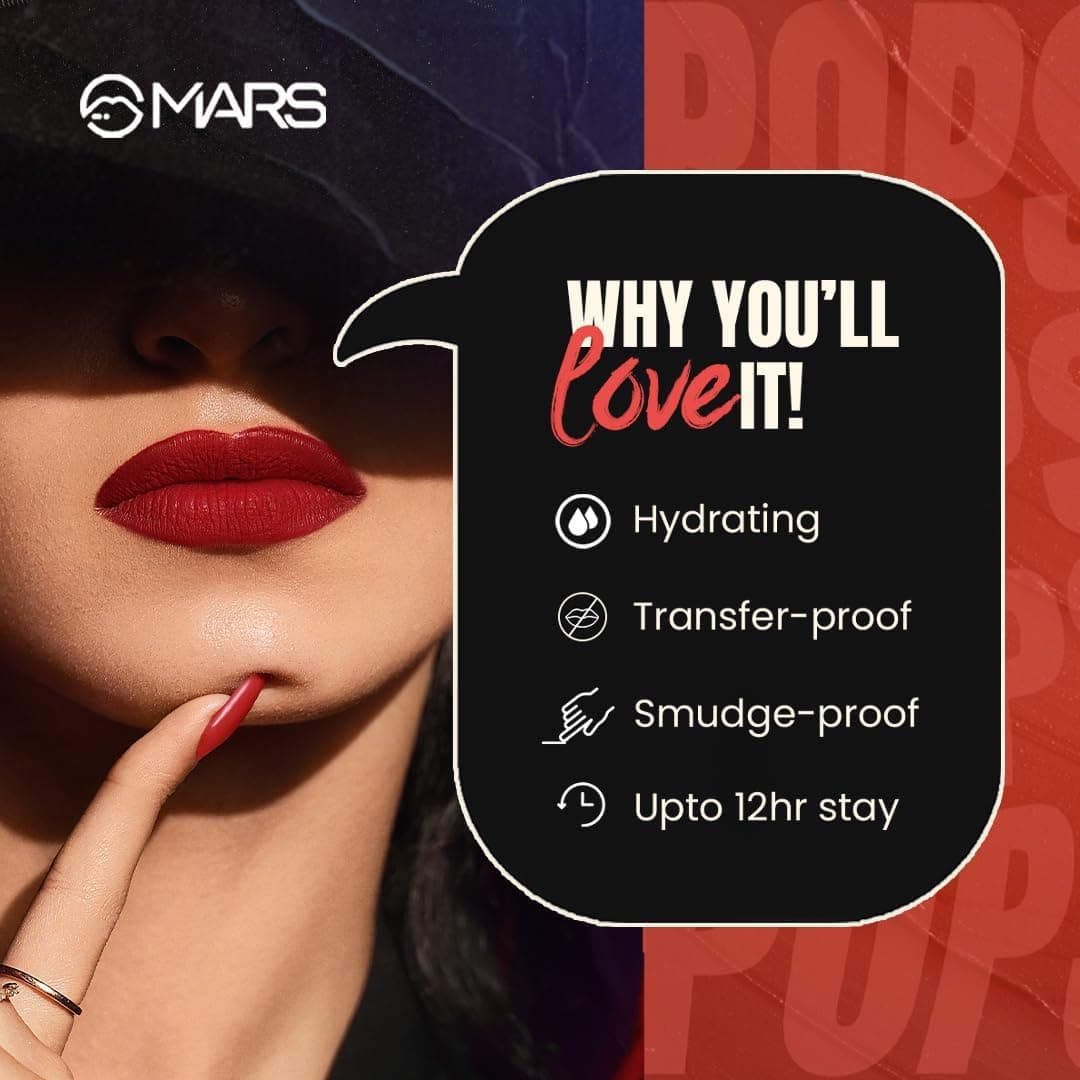 رژ لب مایع موس زنانه MARS Popstar با جلوه مات مدل 03-Chorus Girl (6.0ml) رژ لب مایع موس زنانه MARS Popstar با جلوه مات مدل 03-Chorus Girl (6.0ml)