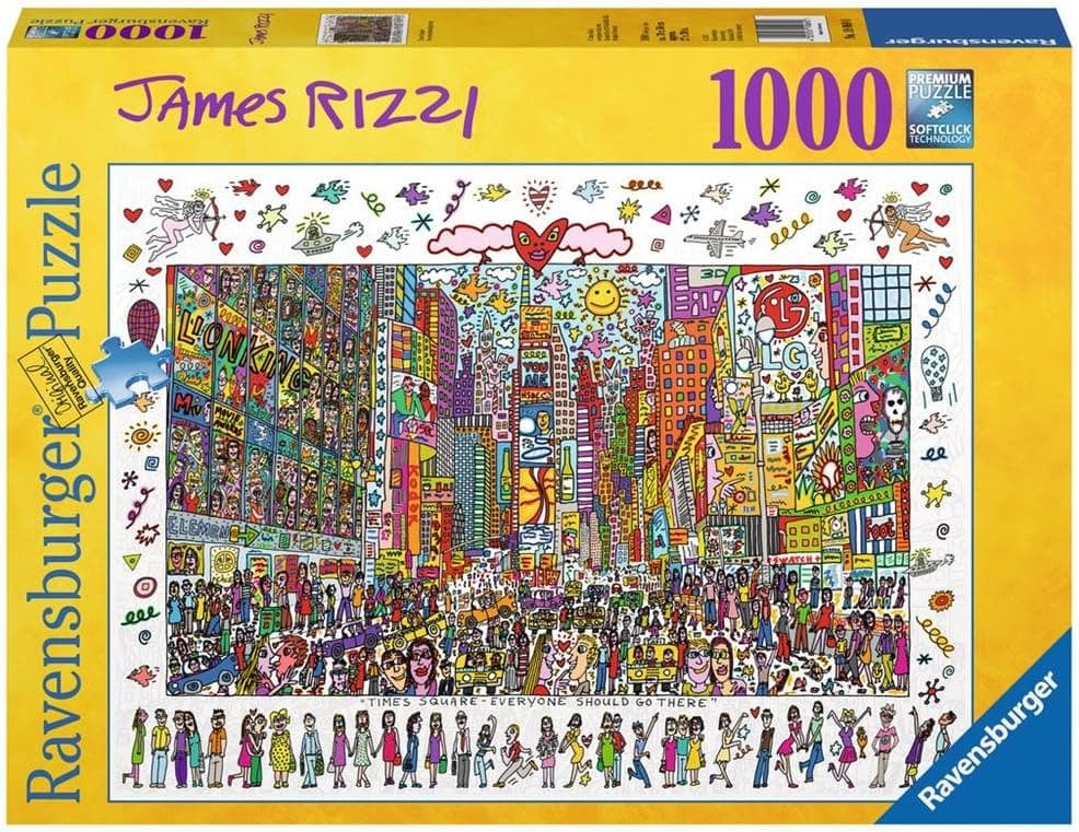 پازل 1000 قطعه Ravensburger طرح James Rizzi-Times Square پازل 1000 قطعه Ravensburger طرح James Rizzi-Times Square