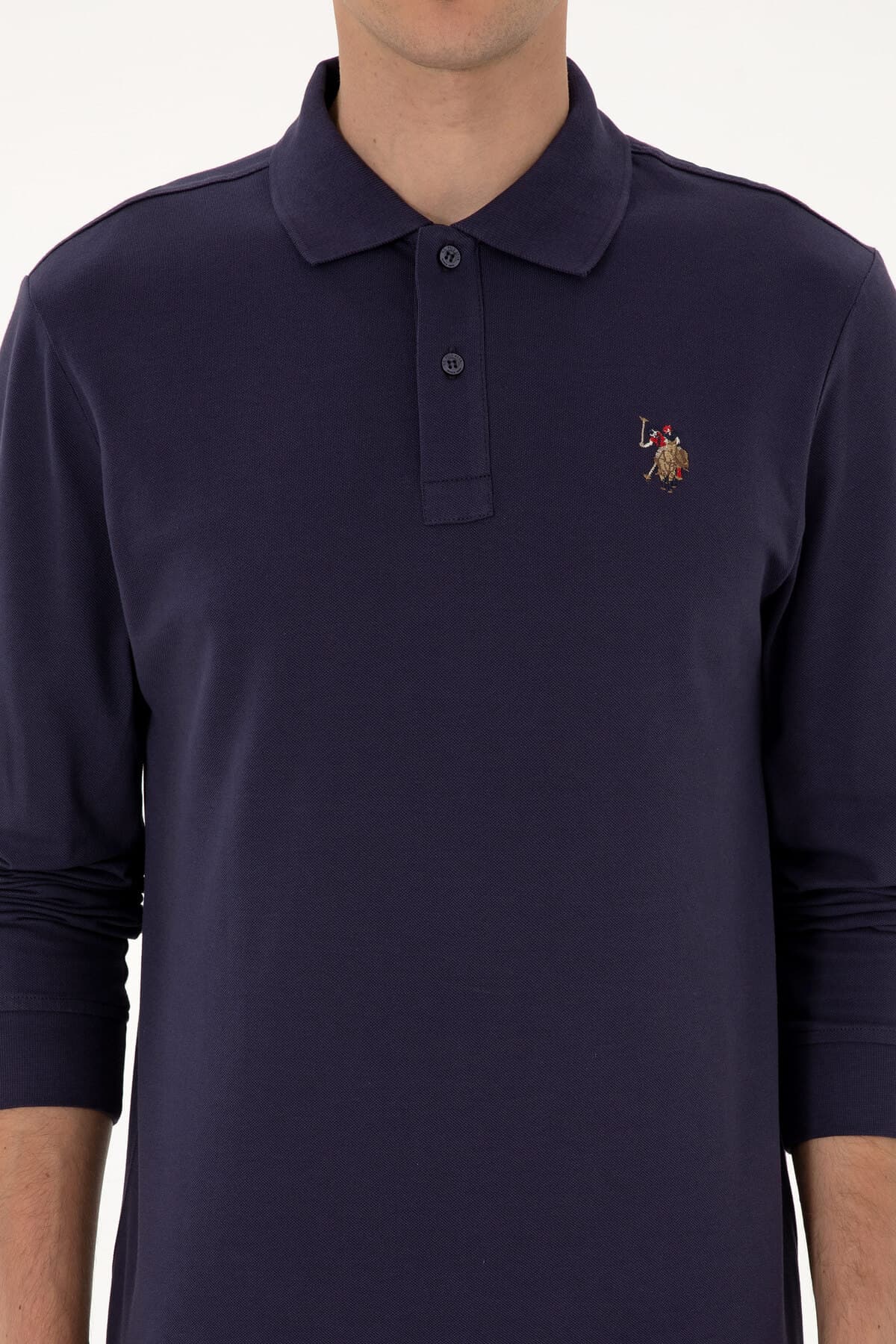 سویشرت مردانه U.S. Polo Assn. فیت معمولی یقه پولو ارغوانی ساده مدل 50313772-VR074 سویشرت مردانه U.S. Polo Assn. فیت معمولی یقه پولو ارغوانی ساده مدل 50313772-VR074