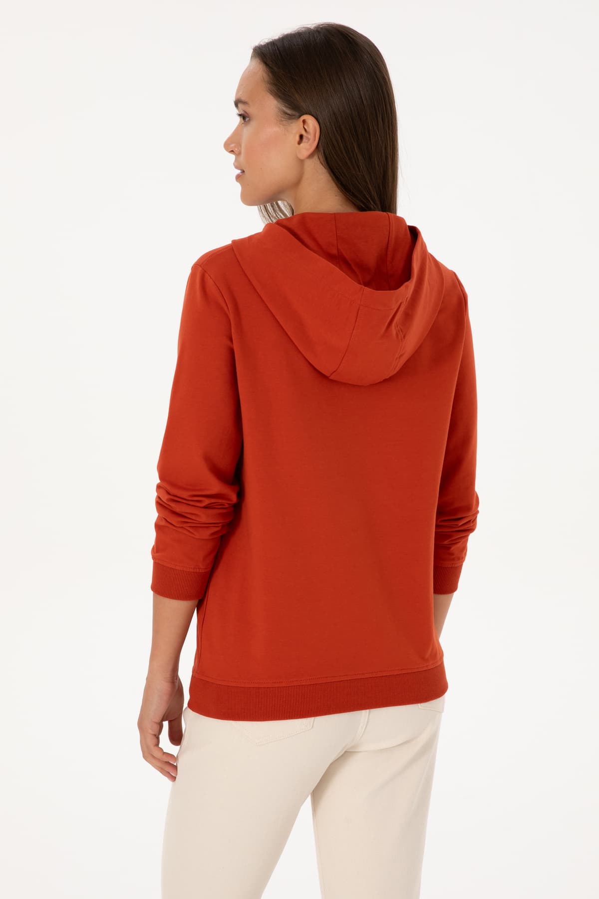 سوئیشرت زنانه U.S. Polo Assn. کلاهدار رنگ قرمز آجری مدل 50313559-VR031 سوئیشرت زنانه U.S. Polo Assn. کلاهدار رنگ قرمز آجری مدل 50313559-VR031